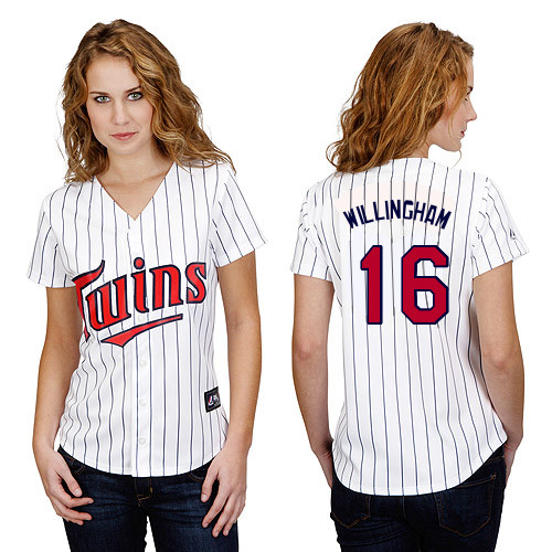 Josh Willingham #16 mlb Jersey-Minnesota Twins Women's Authentic Home White Baseball Jersey